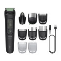 Тример Philips All-in-One Trimmer 3000 Series, для обличчя, голови, тіла, акум., насадок-9, сталь, чорний