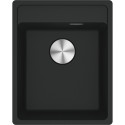 Мийка кухонна Franke Maris, фраграніт, прямокутник, без крила, 410х510х200мм, чаша - 1, врізна, MRG 610-37 TL, чорний матовий