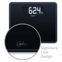 Ваги Beurer підлогові, 200кг, товщина 8мм, великий дисплей, AAAx3 в комплекті, скло, чорний