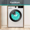 Пральна машина Gorenje фронтальна, 8кг, 1400, A+++, 51см, дисплей, пара, білий