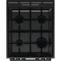 Плита Gorenje комбінована, 62л, 50x60см, дисплей, IconLed, емальовані, чорний