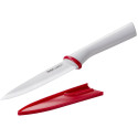 Кухонний ніж універсальний Tefal Ingenio Ceramic White, з чохлом, 13см, кераміка, пластик, білий