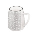 Чашка ARDESTO Lamberto, 360мл, порцеляна, біло-сірий