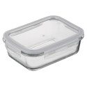 Контейнер для зберігання харчових продуктів ARDESTO Gemini 1.06л, боросилікатне скло, пластик, прямокутний, прозорий