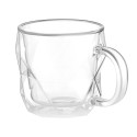 Набір чашок з ручками і подвійними стінками ARDESTO, 450мл, 2шт, боросилікатне скло, прозорий