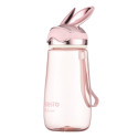 Пляшка для води ARDESTO Bunny 600мл, пластик, рожевий