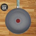Сковорода Tefal Halo EUCALYPTUS, 24см, алюміній, бакеліт, сірий