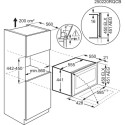 Холодильник Electrolux вбудований для вина, 45x60х58, полок - 2, зон - 1, бут-15, ST, чорний матовий
