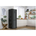 Холодильник Gorenje NRK619EABXL4 з нижн. мороз. камерою, 185х60х60см, 2 дв., Х- 204л, М- 96л, A+, NoFrost Plus, Fresh zone, чорний