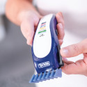 Машинка для стрижки Wahl Color Pro Lithium, мережа+акум., вібраційний мотор, насадок-10, кейс, масло та ножиці у компл., сталь, біло-синій