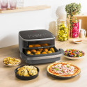 Мультипіч Tefal Easy Fry XL Surface, 2200Вт, чаша-4л, сенсорне керув., з віконцем, 10 програм, пластик, чорно-сірий