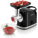 М'ясорубка Gorenje, 1800Вт, 2.1кг/хв, 2 решітки, насадка для ковбас, пластик/метал, чорний