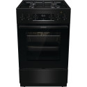 Плита Gorenje комбінована, 62л, 50x60см, дисплей, IconLed, емальовані, чорний