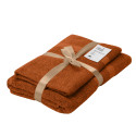Набір рушників махрових ARDESTO Splendid 50х90см, 70х140см, 2шт, 100% бавовна, теракотовий