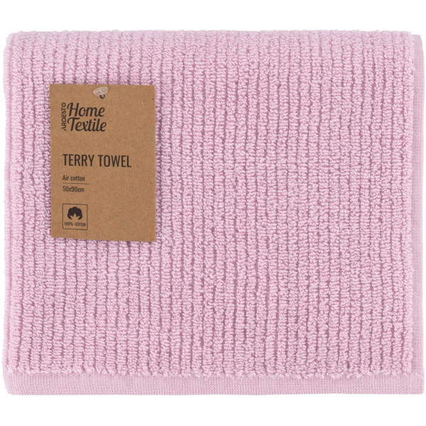Рушник махровий ARDESTO Air, 50х90см, 100% бавовна, рожевий