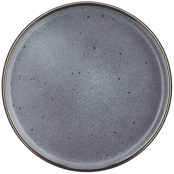 Тарілка десертна ARDESTO Fasano, 19.6см, кераміка, сірий темний