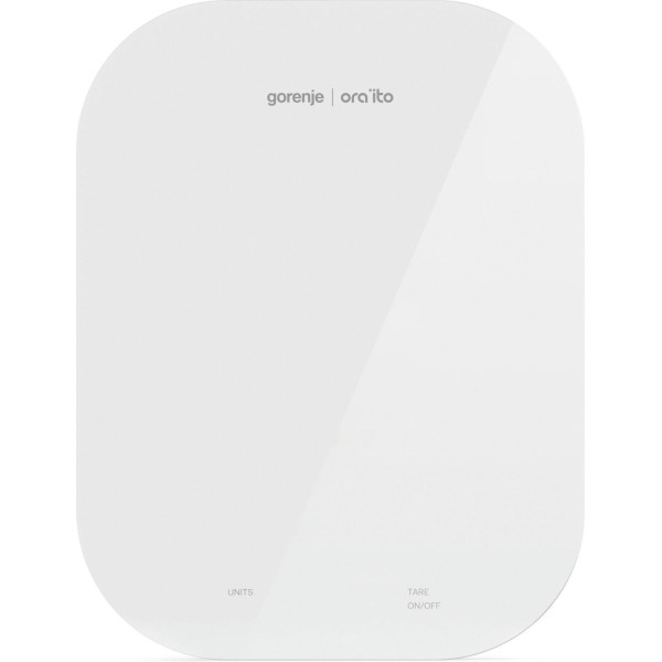 Ваги Gorenje кухонні, 10кг, AAAx3 в комплекті, скло, білий
