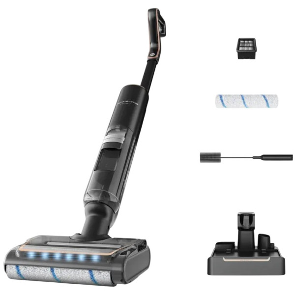 Пилосос Rowenta безпровідний миючий X-Clean 7, 250Вт, конт пил -0.5л, конт для води-0.65л, автон. робота до 50хв, вага-4.2кг, НЕРА, чорний