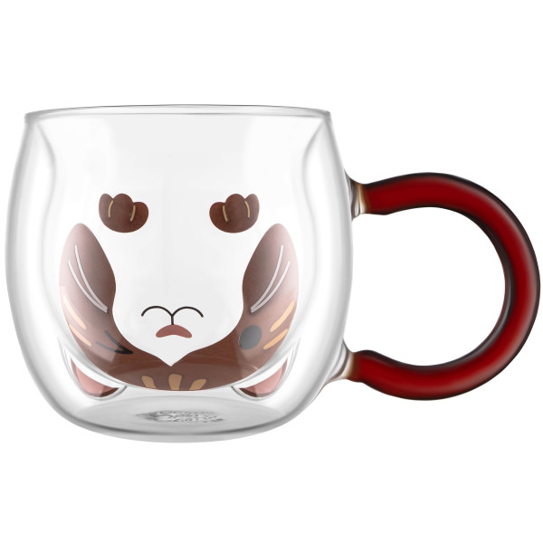 Набір чашок з подвійними стінками ARDESTO Animals 280мл, 2шт, боросилікатне скло, прозорий