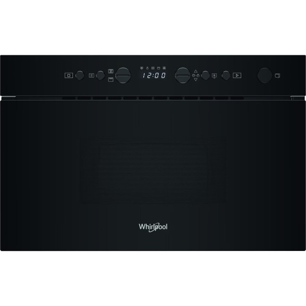 Мікрохвильова піч Whirlpool вбудована, 22л, електронне упр., 750Вт, гриль, дисплей, чорний