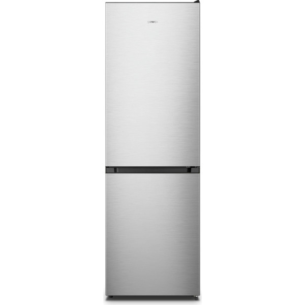 Холодильник Gorenje з нижн. мороз. камерою, 185х60х60см, 2 дв., Х- 207л, М- 97л, A+, NoFrost Plus, Fresh zone, Диспл, сірий