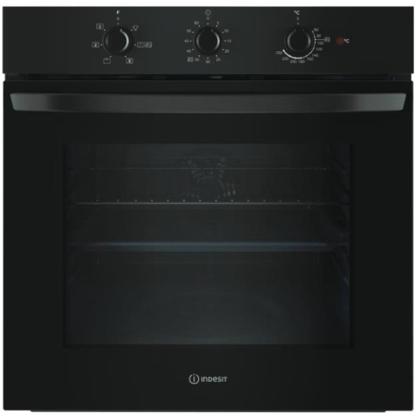 Духова шафа Indesit електрична, 66л, A, конвекція, чорний