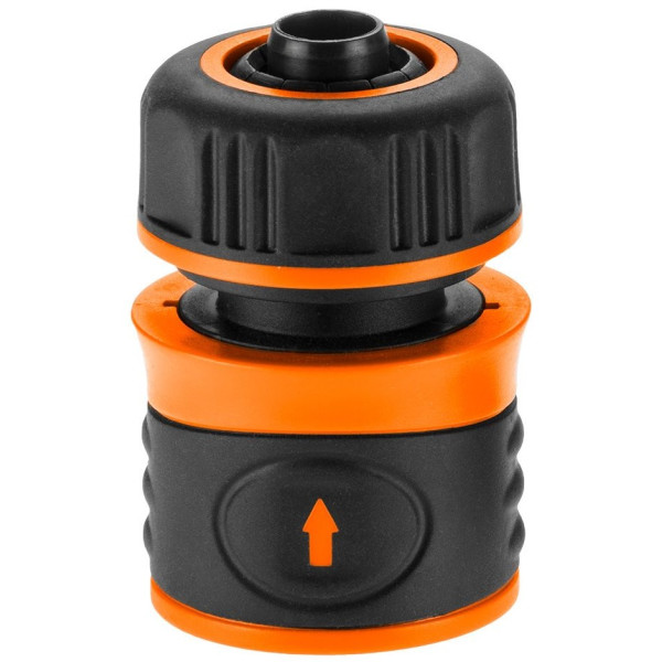 Конектор для шланга Neo Tools 1/2" наскрізний двокомпонентний біметалічний