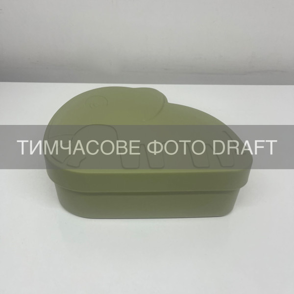 Ланч-бокс ARDESTO Fresh Elephant 1л, пластик, зелений