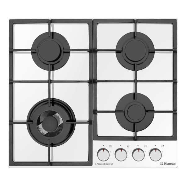 Варильна поверхня Hansa газова, 59см, чавун, білий