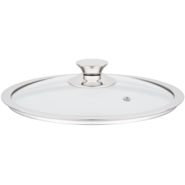 Кришка ARDESTO Gemini, 24см, термостійке скло, нержавіюча сталь