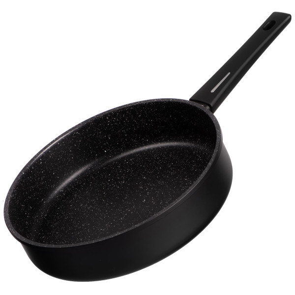 Сковорода глибока з кришкою ARDESTO Gemini Gourmet, 28см, алюміній, чорний