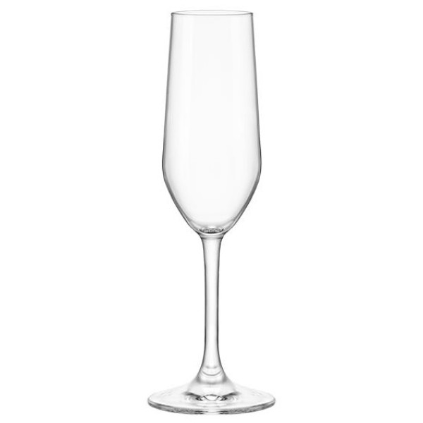 Набір келихів для шампанського Bormioli Rocco Nadia Cal Champagne, 205мл, h224мм, 4шт, скло, прозорий