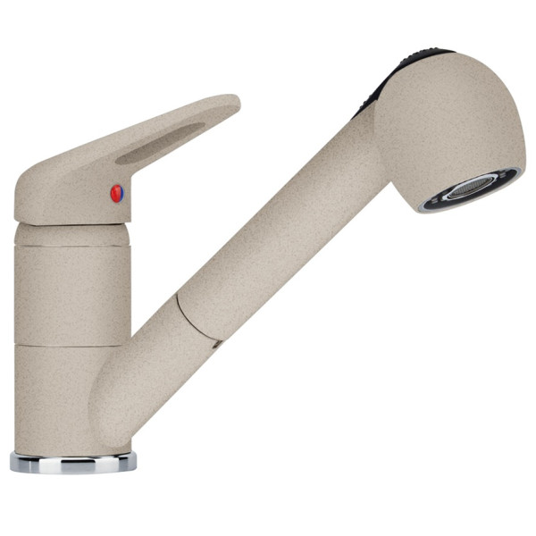 Змішувач для кухні Franke Novara Plus, довж.виливу - 195мм, витяжний, 1важіль, сахара