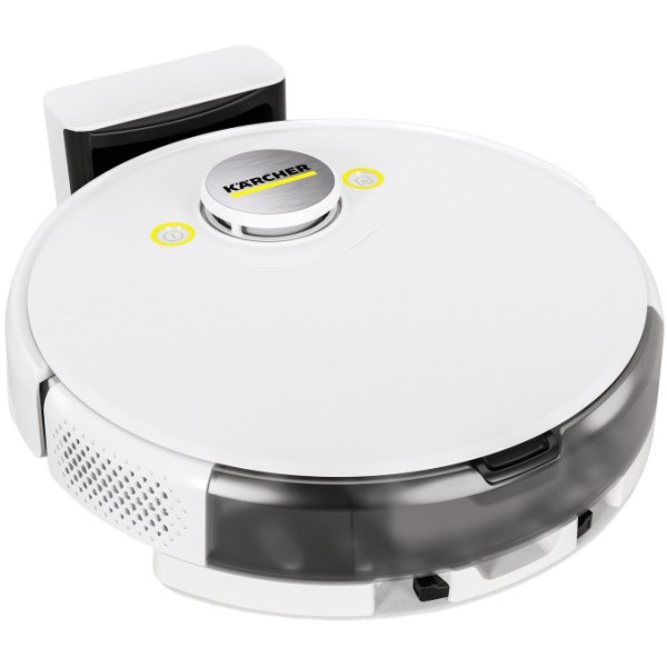 Робот-пилосос Karcher RCV 5, h=9.7см, вологе прибирання, конт пил -0.330л, вода -0.240л, автон. робота до 120хв, білий