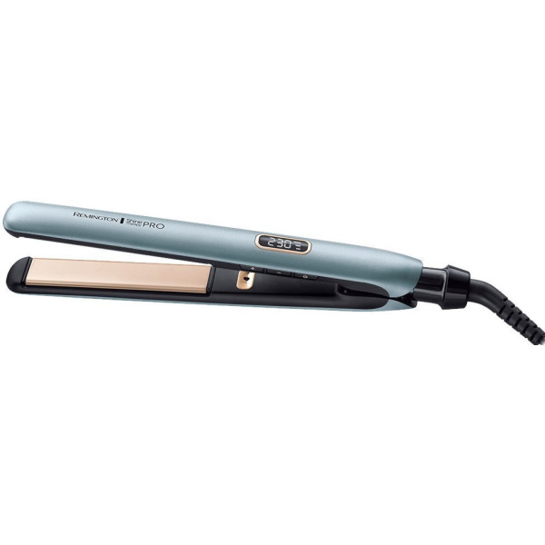 Випрямляч Remington Shine Therapy PRO, 54Вт, темп.режимів-9, 150-230С, дисплей, іонізація, кераміка, блакитний