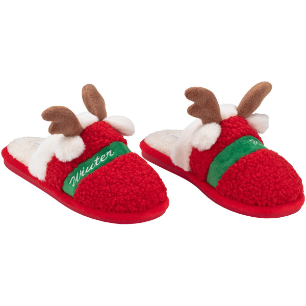 Взуття домашнє ARDESTO Christmas 36/37 розмір, 100% поліестер, підошва 100% гума, червоний