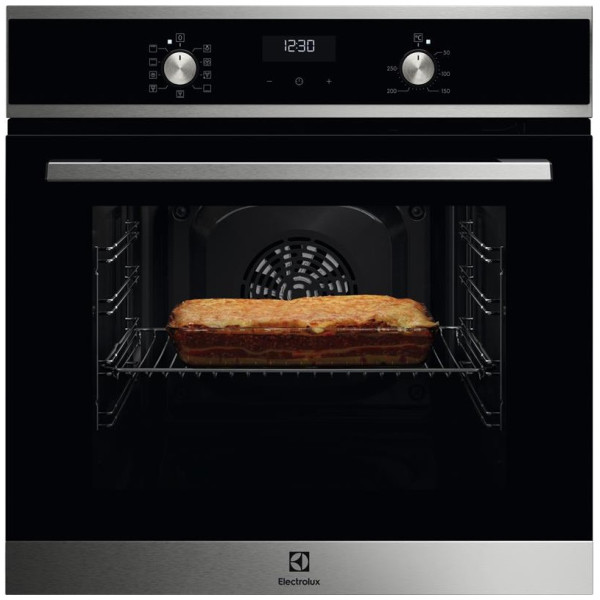 Духова шафа Electrolux електрична, 65л, A, дисплей, конвекція, чорний