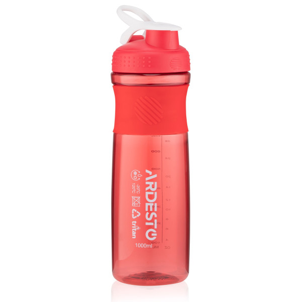 Пляшка для води ARDESTO Smart bottle, 1000мл, тритан, червоний