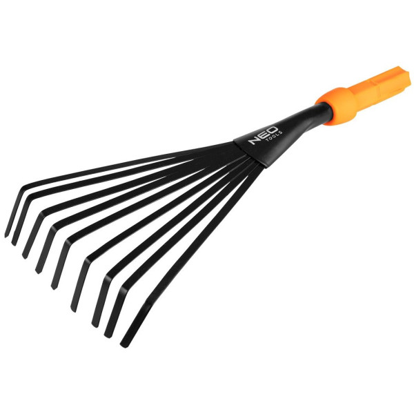 Граблі-віяло садові Neo Tools, ширина 12.5см, 33см, система NEO Click 0.15кг