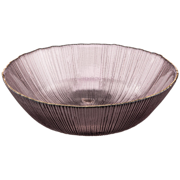 Салатник ARDESTO Mallow, 20см, скло, рожевий