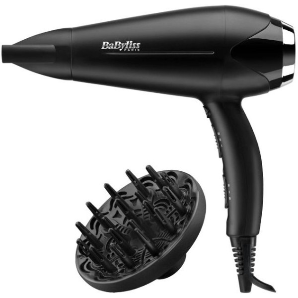 Фен Babyliss Turbo Smooth, 2200Вт, 3 режими, дифузор, іоніз-я, хол. обдув, чорний