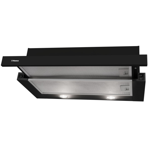 Витяжка Hansa телескопічна, 60см, 270м.куб/год., чорний