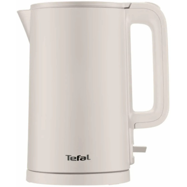 Електрочайник Tefal Thermo Protect, 1.5л, пластик, нержавіюча сталь, бежевий