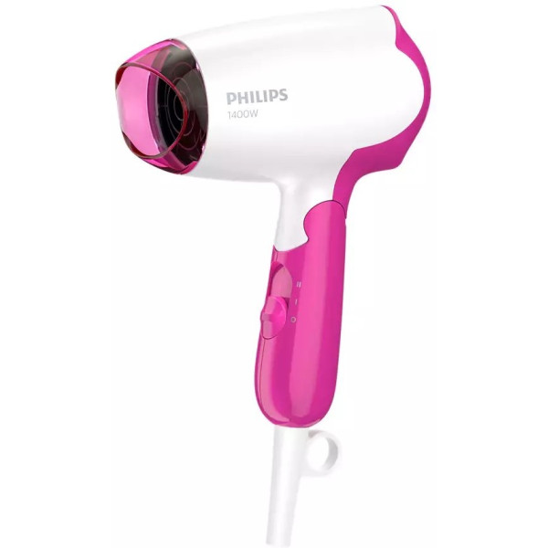 Фен Philips DryCare Essential дорожній, 1400Вт, 2 режими, хол. обдув, рожевий