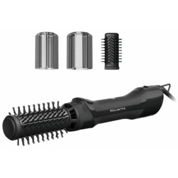 Фен-щітка Rowenta Renewal Brush Active, 1000Вт, 3 режими, іоніз-я, хол. обдув, оберт. насадка, 2 насадки, кераміка, чорний