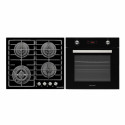 Комплект Духова шафа електрична GEO 62-1310 black + Варильна поверхня газова GGH 62-114 black glass