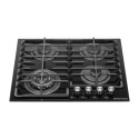 Комплект Духова шафа електрична GEO 62-1310 black + Варильна поверхня газова GGH 62-114 black glass