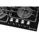 Комплект Духова шафа електрична GEO 62-1310 black + Варильна поверхня газова GGH 62-114 black glass