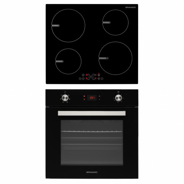 Комплект Духова шафа електрична GEO 62-1310 black + Варильна поверхня індукційна GIH 614