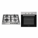 Комплект Духова шафа електрична GEO 61-0200 Inox + Варильна поверхня газова GGH 61-104 Inox